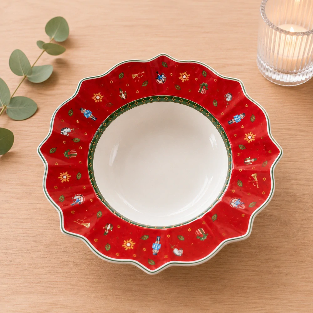 Toy's Delight - červený hlboký tanier 26 cm od Villeroy & Boch