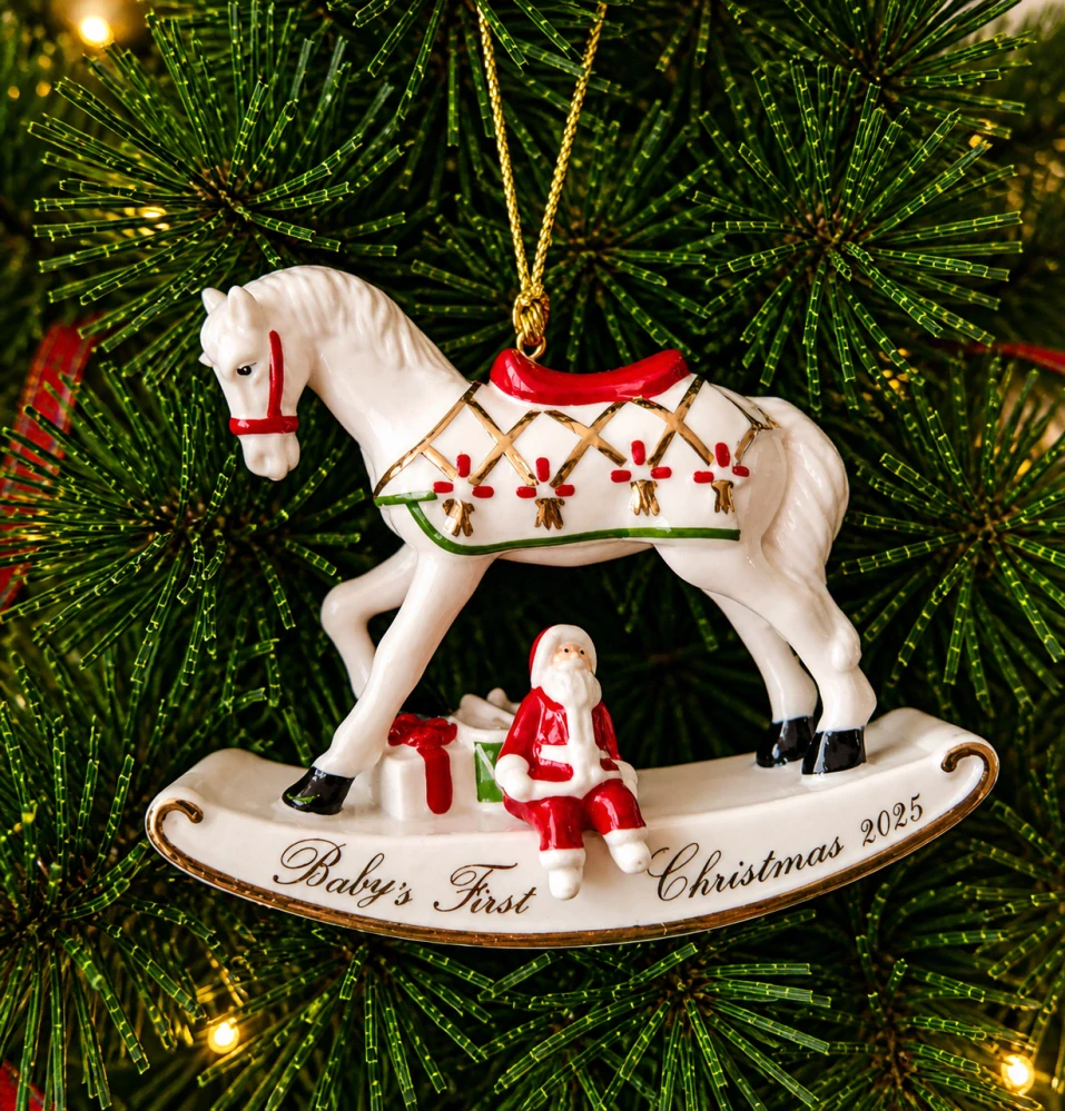 Závesná ozdoba Hojdací koník 2025 Christmas Classic od Villeroy&Boch