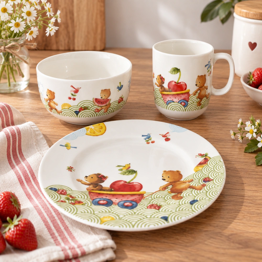 Detská jedálenská súprava, 3 ks Hladný ako medveď od Villeroy & Boch