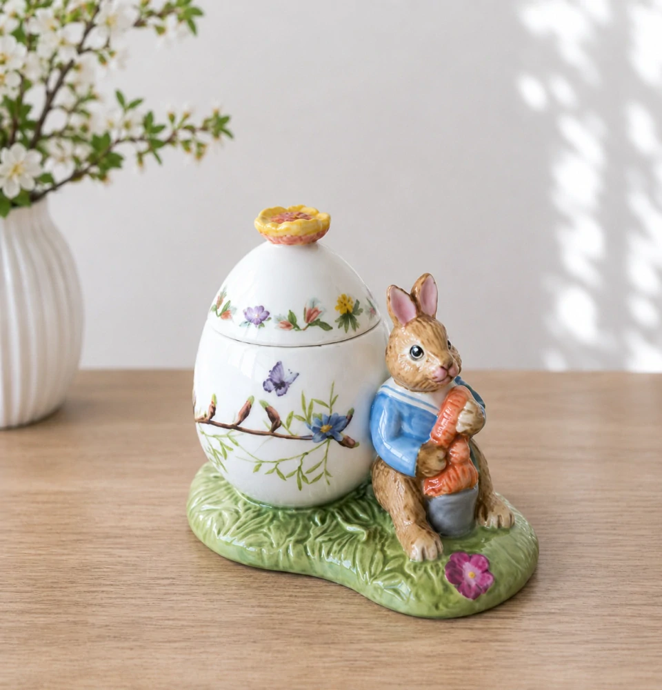 Dóza vajíčko zajačik Max s mrkvami Bunny Tales od Villeroy&Boch