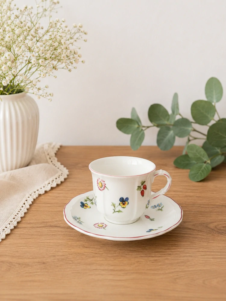 Kávová šálka 0,20 l s podšálkou Petite Fleur od Villeroy Boch