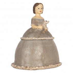 Šperkovnica pre ženy 19x16x22 cm béžová polyresin