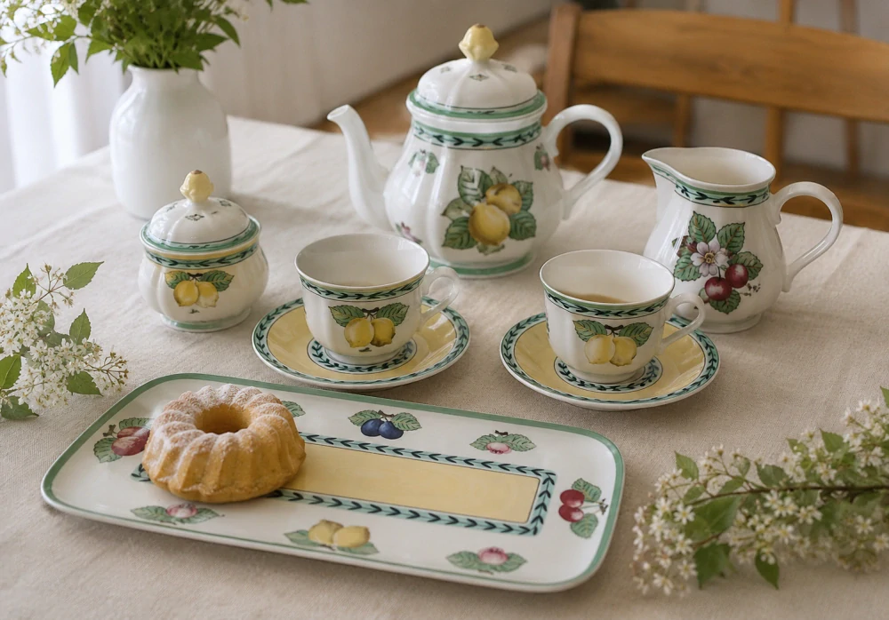 French Garden Fleurence - podšálka 15 cm na kávu/čaj  od Villeroy & Boch