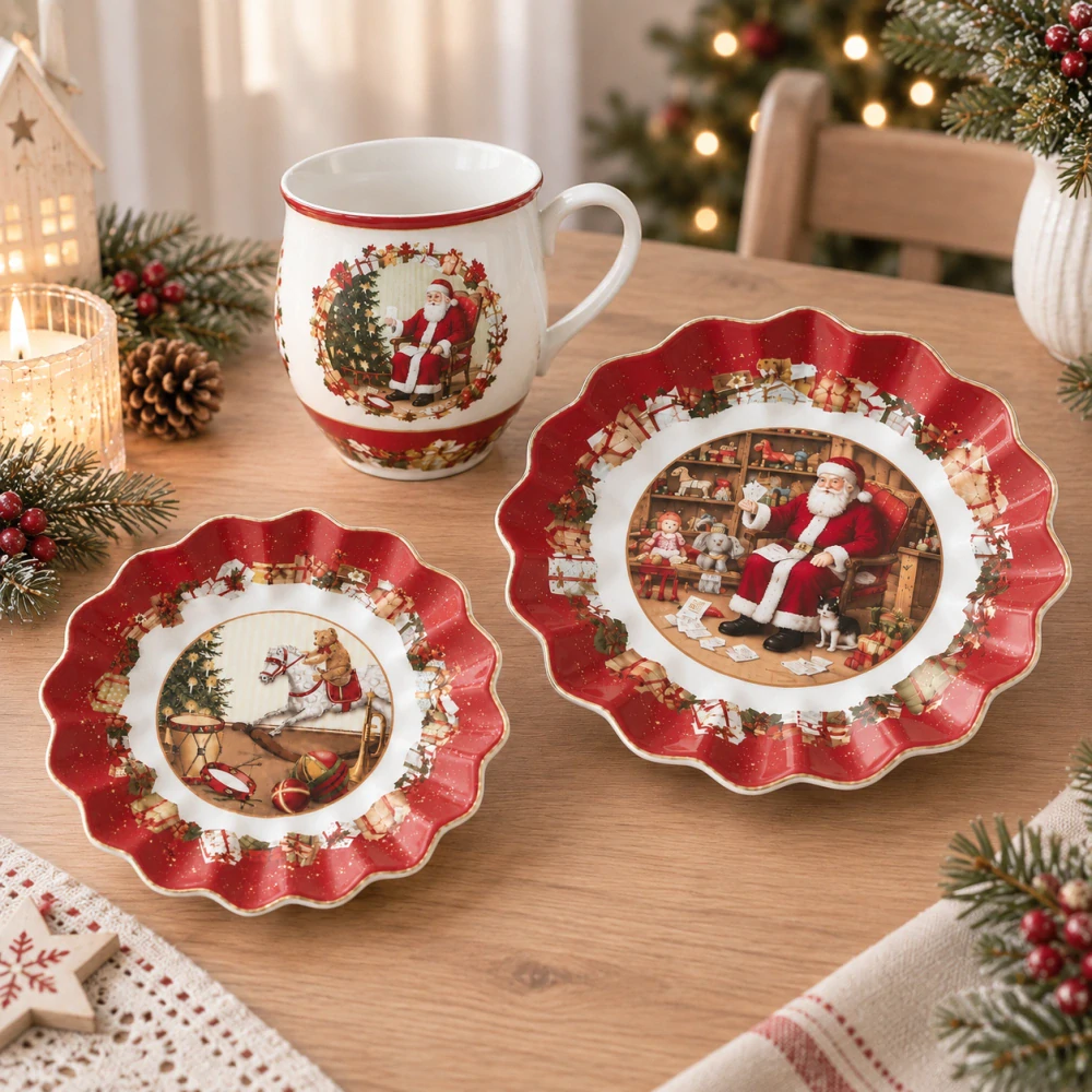 Toy's Fantasy - veľká miska Santa číta listy 25 cm  od Villeroy & Boch