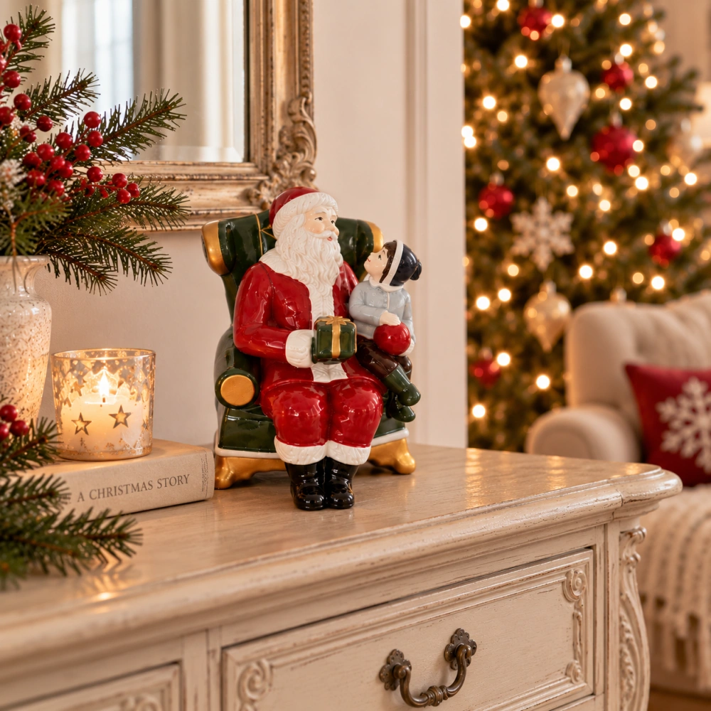 Christmas Toys - hracia skrinka Santa Claus na kresle od Villeroy & Boch