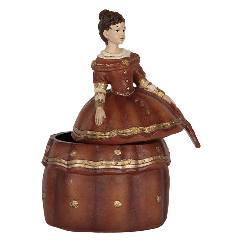 Šperkovnica pre ženy 19x16x29 cm červená polyresin