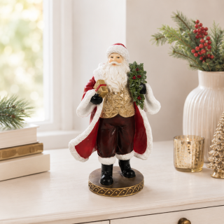 Vianočná dekorácia figúrka Santa Claus 23 cm polyresin