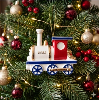 Christmas Classics - závesná ozdoba  lokomotíva 2025 od Villeroy & Boch