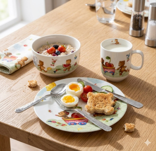 Detská jedálenská súprava, 3 ks Hladný ako medveď od Villeroy&Boch