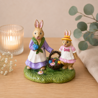 Bunny Tales - dekorácia zajačikovia s košíkom 13 cm od Villeroy & Boch