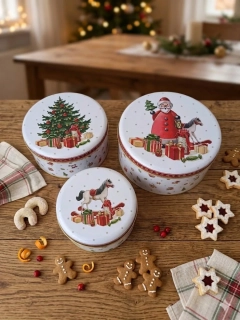 Sada 3 plechoviek na sušienky Winter Collag od Villeroy & Boch