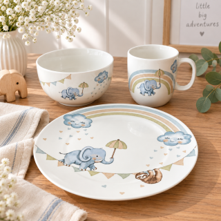 Detská jedálenská súprava 3 ks Walk like an Elep od Villeroy & Boch