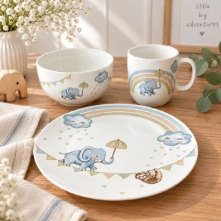 Detská jedálenská súprava 3 ks Walk like an Elep od Villeroy & Boch