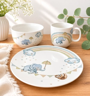 Detská jedálenská súprava 3 ks Walk like an Elep od Villeroy & Boch