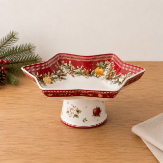 Winter Bakery Delight - podnos na nohe hviezda 27 x 21 x 12 cm od Villeroy & Boch
