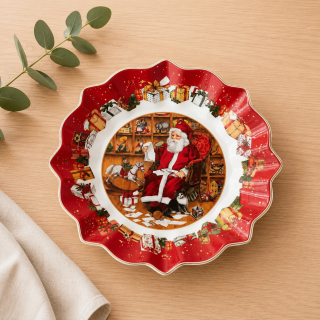 Toy's Fantasy - veľká miska Santa číta listy 25 cm od Villeroy & Boch