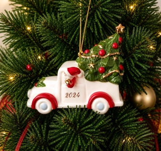 Christmas Classics  - vianočná ozdoba Santovo auto 10 cm 2024 od Villeroy & Boch 