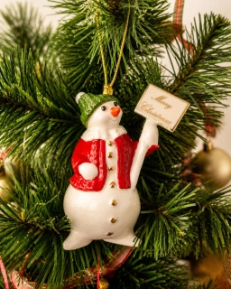 Christmas Classics - vianočná ozdoba Snehuliak 10 cm  2024   od Villeroy & Boch             