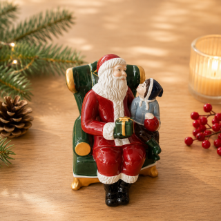 Christmas Toys - hracia skrinka Santa Claus na kresle od Villeroy & Boch